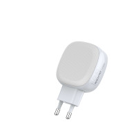 Адаптер мережевий LDNIO Lightning Cable A3510Q |2USB/1Type-C, QC/PD, 3A/28.5W|