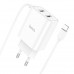 Адаптер мережевий Hoco Lightning Cable Courser dual-port charger C103A |2USB, 2.1A|