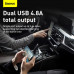 Адаптер автомобільний BASEUS Grain Pro Car Charger |2USB, 4.8A| (CCALLP-02)
