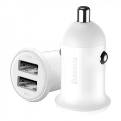 Адаптер автомобільний BASEUS Grain Pro Car Charger |2USB, 4.8A| (CCALLP-02)