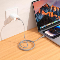 Кабель Hoco Type-C to Type-C Favor charging data cable X107 |1m, 60W|