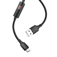 Кабель Hoco Micro USB Central Control Timing S13 |1.2M, 2.4A|