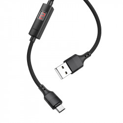 Кабель Hoco Micro USB Central Control Timing S13 |1.2M, 2.4A|