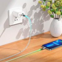 Кабель Hoco Type-C to Lightning Shine PD charging data cable U112 |1m, 20W/3A|