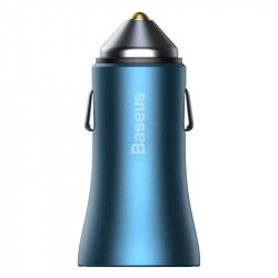 Адаптер автомобільний BASEUS Golden Contactor Pro Dual Quick Charger Car Charger |1USB/1Type-C, 5A/40W, QC/PD| (CCJD-0G)
