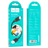 Кабель Hoco Type-C Cool silicone charging data cable X90 |1m, 3A|
