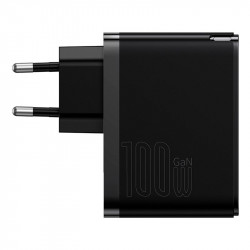 Адаптер мережевий Baseus Type-C to Typc-C cable Gan5 Pro Fast Charger |1USB/1Type-C, PD/QC, 100W/3A| (CCGP090202)