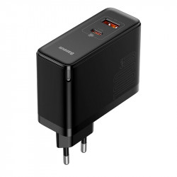 Адаптер мережевий Baseus Type-C to Typc-C cable Gan5 Pro Fast Charger |1USB/1Type-C, PD/QC, 100W/3A| (CCGP090202)