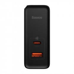 Адаптер мережевий Baseus Type-C to Typc-C cable Gan5 Pro Fast Charger |1USB/1Type-C, PD/QC, 100W/3A| (CCGP090202)