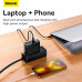 Адаптер мережевий Baseus Type-C to Typc-C cable Gan5 Pro Fast Charger |1USB/1Type-C, PD/QC, 100W/3A| (CCGP090202)