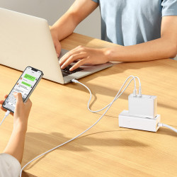Адаптер мережевий Baseus Type-C to Typc-C cable Gan5 Pro Fast Charger |1USB/1Type-C, PD/QC, 100W/3A| (CCGP090202)