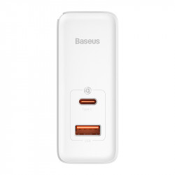 Адаптер мережевий Baseus Type-C to Typc-C cable Gan5 Pro Fast Charger |1USB/1Type-C, PD/QC, 100W/3A| (CCGP090202)
