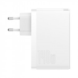 Адаптер мережевий Baseus Type-C to Typc-C cable Gan5 Pro Fast Charger |1USB/2Type-C, PD/QC, 140W/5A| (CCGP100202)