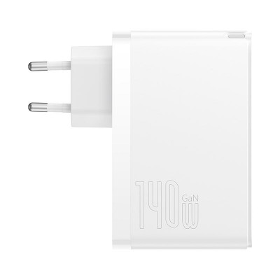 Адаптер мережевий Baseus Type-C to Typc-C cable Gan5 Pro Fast Charger |1USB/2Type-C, PD/QC, 140W/5A| (CCGP100202)