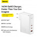 Адаптер мережевий Baseus Type-C to Typc-C cable Gan5 Pro Fast Charger |1USB/2Type-C, PD/QC, 140W/5A| (CCGP100202)