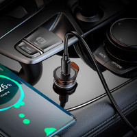 Адаптер автомобільний HOCO Rigorous single port Car charger NZ16 |1Type-C, 30W/3A, PD30W/QC|