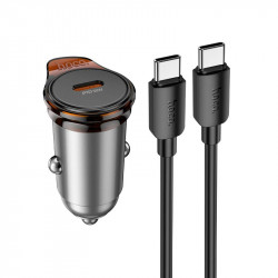 Адаптер автомобільний Hoco Rigorous single port Car charger NZ16 (Type-C to Type-C set) |1Type-C, 30W/3A, PD20W/QC|