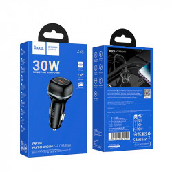 Адаптер автомобільний Hoco Rank single port Car charger Z58 |1Type-C, 30W/3A, PD30W/QC|