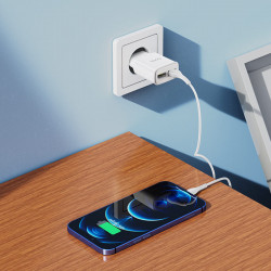 Адаптер мережевий Hoco Lightning Cable Star round dual Port charger set C88A |2USB, 2.4A|