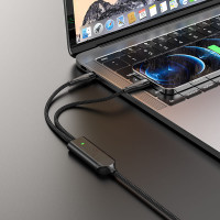 Кабель Hoco Combo Type-C to Type-C / Lightning Super U102 |1.5m, 3A,100W/20W|