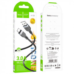Кабель Hoco Type-C Energy silicone charging data cable X109 |1m, 3A|