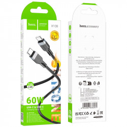 Кабель Hoco Type-C to Type-C Energy silicone charging data cable X109 |1m, 60W|