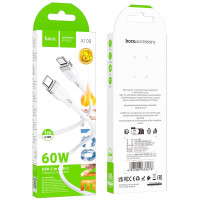 Кабель Hoco Type-C to Type-C Energy silicone charging data cable X109 |1m, 60W|