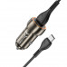 Адаптер автомобільний Hoco Type-C Cable Blue shield single port Car charger Z46 |1USB, 18W/3A, QC|