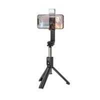 Селфі-монопод HOCO Treasure aluminum alloy fill light Gimbal version live broadcast support K15 |Bluetooth|