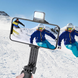 Селфі-монопод HOCO Treasure aluminum alloy fill light Gimbal version live broadcast support K15 |Bluetooth|