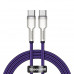 Кабель BASEUS Type-C to Type-C Cafule Series Metal Data Cable |1m, 5A, 100W, PD| (CATJK-C02)