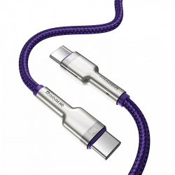 Кабель BASEUS Type-C to Type-C Cafule Series Metal Data Cable |1m, 5A, 100W, PD| (CATJK-C02)