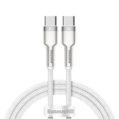 Кабель BASEUS Type-C to Type-C Cafule Series Metal Data Cable |1m, 5A, 100W, PD| (CATJK-C02)