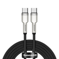Кабель BASEUS Type-C to Type-C Cafule Series Metal Data Cable |2m, 5A, 100W, PD| (CATJK-D02)