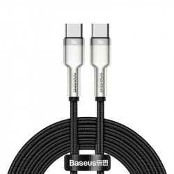 Кабель BASEUS Type-C to Type-C Cafule Series Metal Data Cable |2m, 5A, 100W, PD| (CATJK-D02)