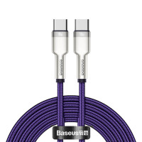 Кабель BASEUS Type-C to Type-C Cafule Series Metal Data Cable |2m, 5A, 100W, PD| (CATJK-D02)