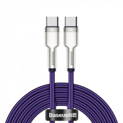 Кабель BASEUS Type-C to Type-C Cafule Series Metal Data Cable |2m, 5A, 100W, PD| (CATJK-D02)
