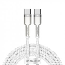 Кабель BASEUS Type-C to Type-C Cafule Series Metal Data Cable |2m, 5A, 100W, PD| (CATJK-D02)