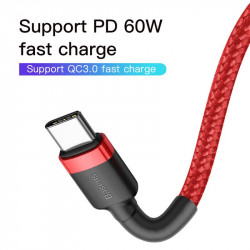 Кабель Type-c to Type-c BASEUS CAFULE PD2. 0 |2M, 60W, 3A| (CATKLF-H91)