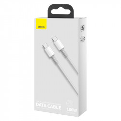 Кабель BASEUS Type-C to Type-C High Density Braided Fast Charging Data Cable |1M, 5A, 100W| (CATGD-02)
