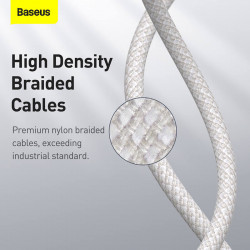Кабель BASEUS Type-C to Type-C High Density Braided Fast Charging Data Cable |1M, 5A, 100W| (CATGD-02)