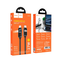 Кабель Hoco Type-C to Lightning Line charging data cable with display U137 |1.2m, 27W|