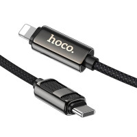 Кабель Hoco Type-C to Lightning Line charging data cable with display U137 |1.2m, 27W|