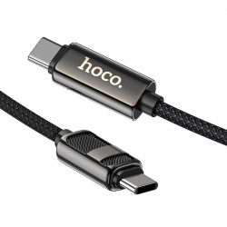 Кабель Hoco Type-C to Type-C Line charging data cable with display U137 |1.2m, 60W/3A|