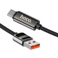 Кабель Hoco Type-C Line charging data cable with display U137 |1.2m, 5A/66W|