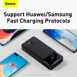 УМБ BASEUS Bipow Digital Display Power bank Overseas 20000mAh |2USB/1Type-C, PD/QC, 20W, 3A| (PPBD050302)