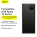 УМБ BASEUS Adaman Metal Digital Display Overseas 20000mAh |2USB/Type-C/Lightning, 22.5W/5A, PD/QC| (PPAD070101)