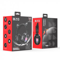 Навушники ONIKUMA Bluetooth Gaming CAT with LED B100 (B20) |BT5.0, 15-22h|
