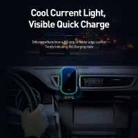Тримач BASEUS Auto Lock Light Electric Holder with Wireless Charger |15W| (WXHW03-01)
