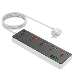Подовжувач мережевий HOCO Rico 5-position socket AC14A |3USB/1Type-C, PD/QC, 3A/30W|